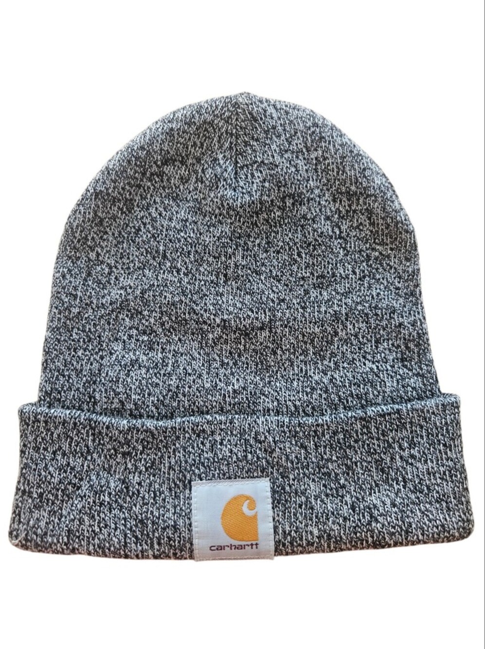 Carhartt Knit Beanie Cap Grey White OSFA Fall Winter Outdoor